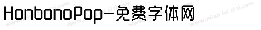 HonbonoPop字体转换