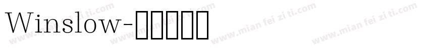 Winslow字体转换
