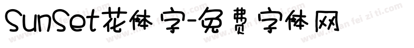 SunSet花体字字体转换