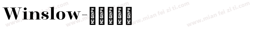 Winslow字体转换