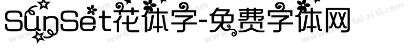 SunSet花体字字体转换