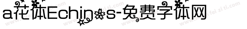 a花体Echinos字体转换