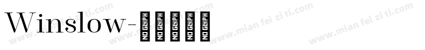 Winslow字体转换