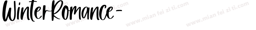 WinterRomance字体转换