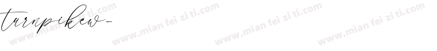turnpikew字体转换