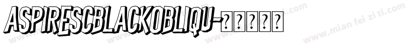 AspireSCBlackObliqu字体转换