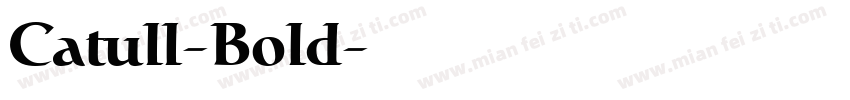 Catull-Bold字体转换