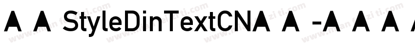 赫思StyleDinTextCN字体字体转换
