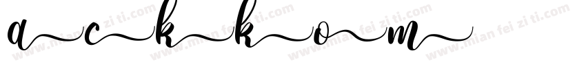 Backkom字体转换