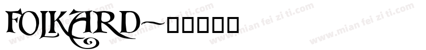 FOLKARD字体转换