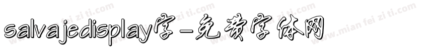 salvajedisplay字字体转换