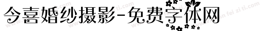 今喜婚纱摄影字体转换