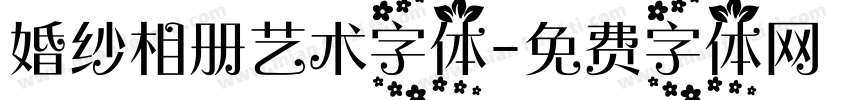 婚纱相册艺术字体字体转换