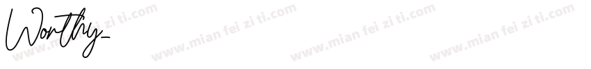 Worthy字体转换