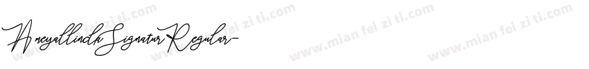 AmeyallindaSignaturRegular字体转换