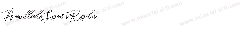 AmeyallindaSignaturRegular字体转换