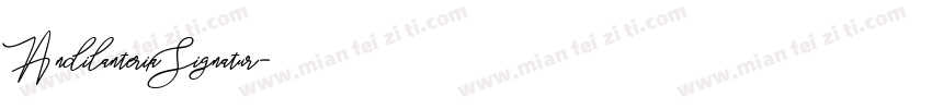 AndilanteriaSignatur字体转换