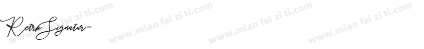 RetroSignatur字体转换