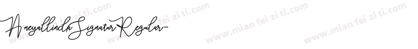 AmeyallindaSignaturRegular字体转换