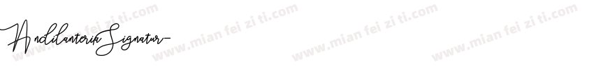 AndilanteriaSignatur字体转换