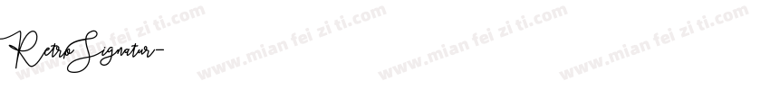 RetroSignatur字体转换