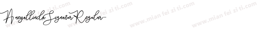 AmeyallindaSignaturRegular字体转换