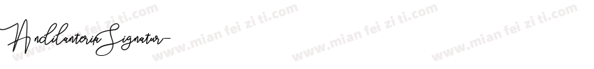 AndilanteriaSignatur字体转换