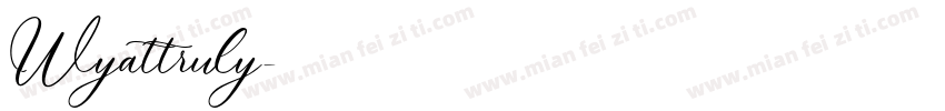 Wyattruly字体转换