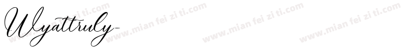 Wyattruly字体转换