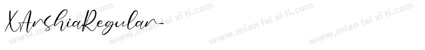 XArshiaRegular字体转换