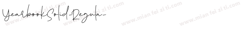 YearbookSolid-Regula字体转换