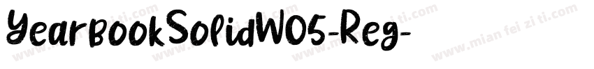 YearbookSolidW05-Reg字体转换