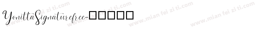 YonittaSignaturefree字体转换