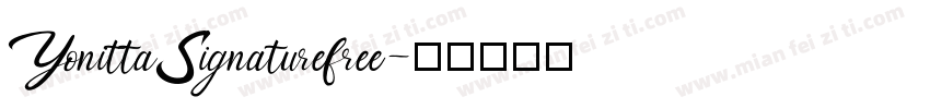 YonittaSignaturefree字体转换