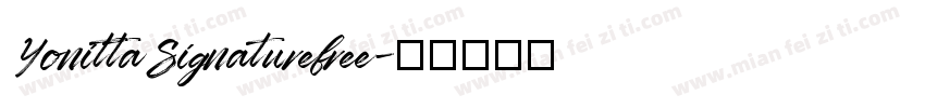 YonittaSignaturefree字体转换