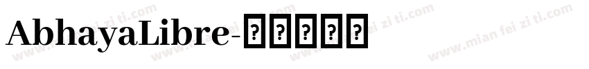 AbhayaLibre字体转换