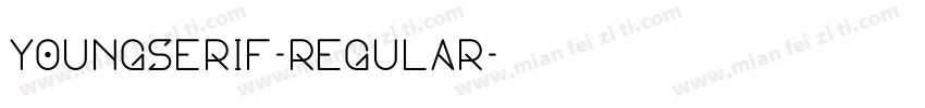 YoungSerif-Regular字体转换
