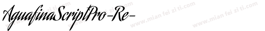 AguafinaScriptPro-Re字体转换