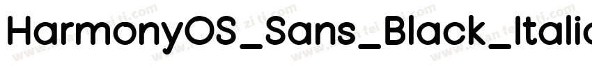 HarmonyOS_Sans_Black_Italicttf字体转换