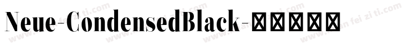 Neue-CondensedBlack字体转换