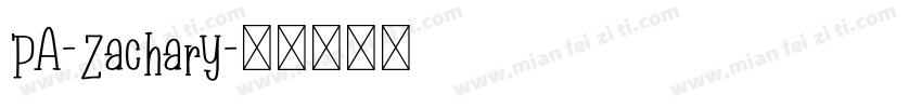 PA-Zachary字体转换