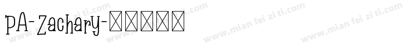 PA-Zachary字体转换