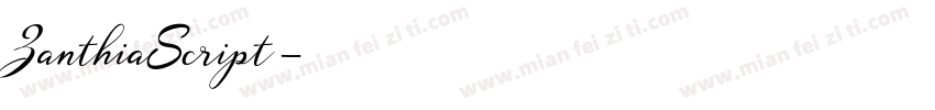 ZanthiaScript字体转换