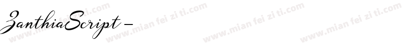 ZanthiaScript字体转换