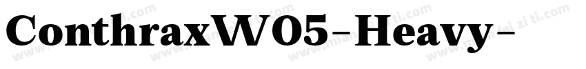 ConthraxW05-Heavy字体转换