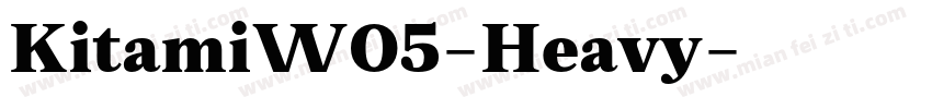 KitamiW05-Heavy字体转换