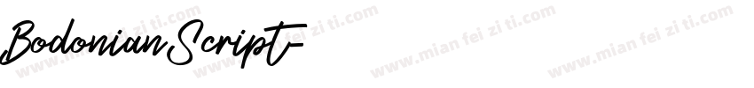 BodonianScript字体转换