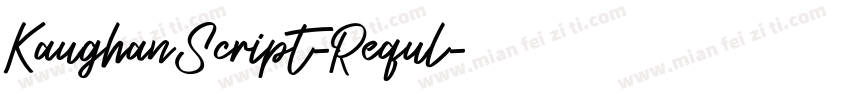 KaughanScript-Requl字体转换