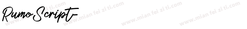 RumoScript字体转换
