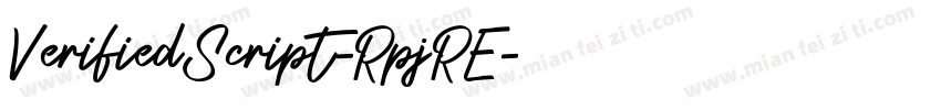 VerifiedScript-RpjRE字体转换